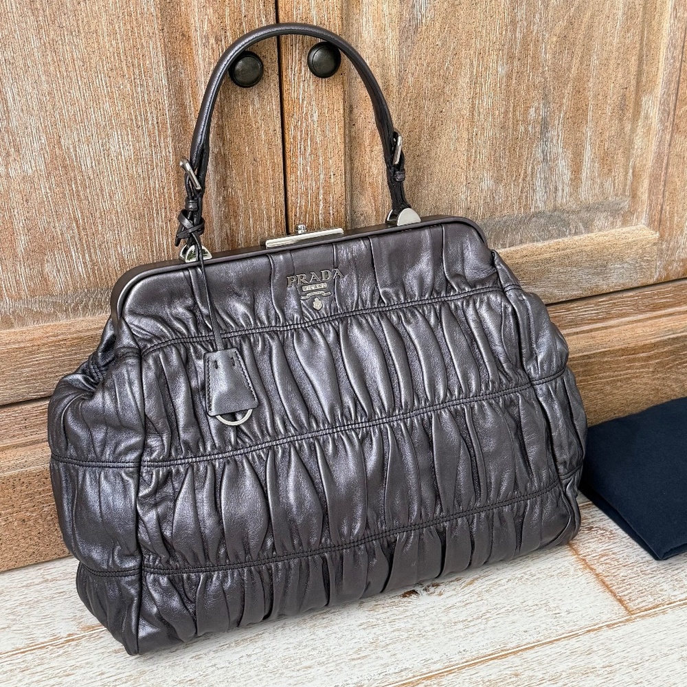 Prada Nappa Leather Gaufre Large Tote